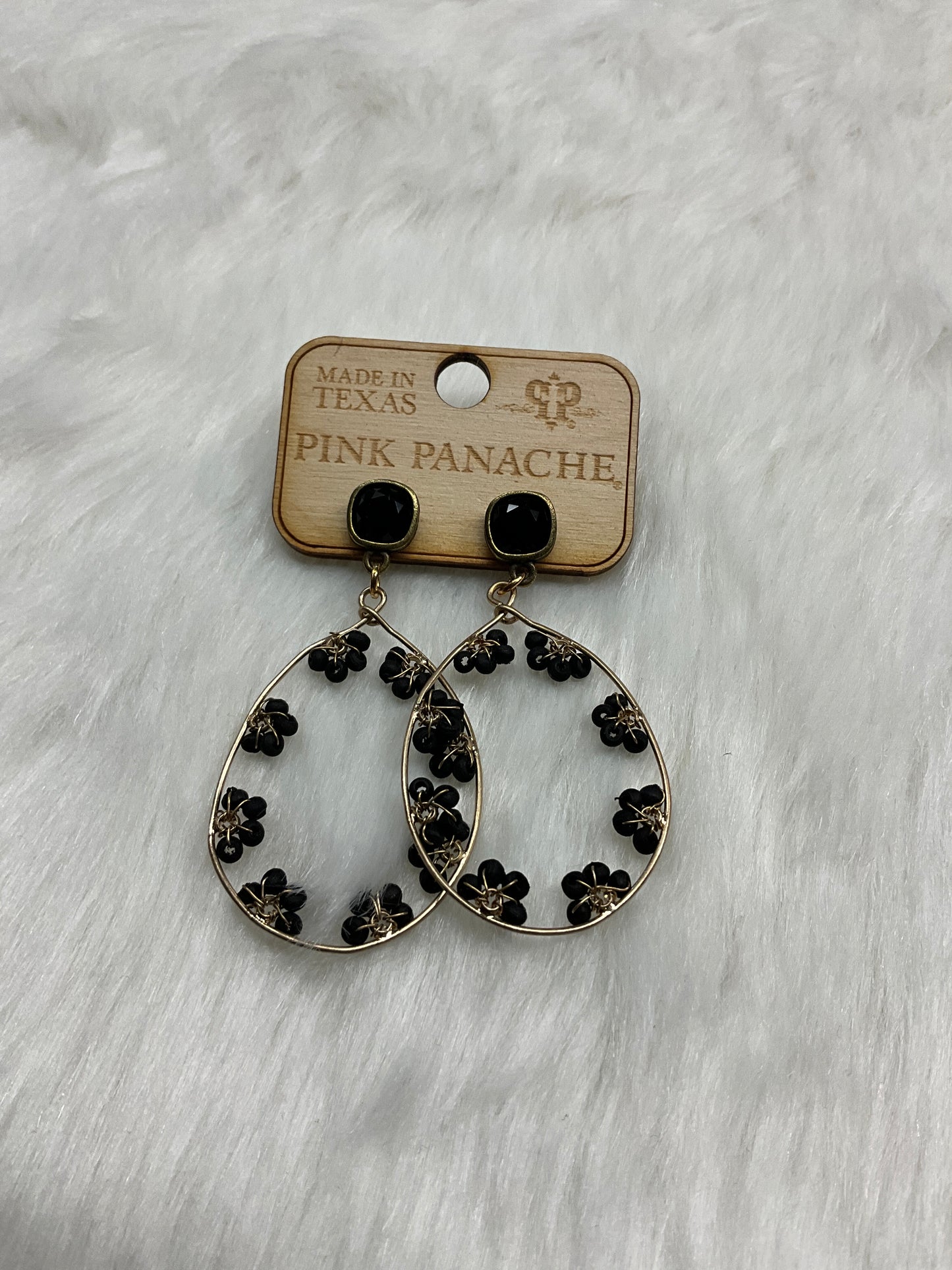 Flower Seed Teardrop Earring