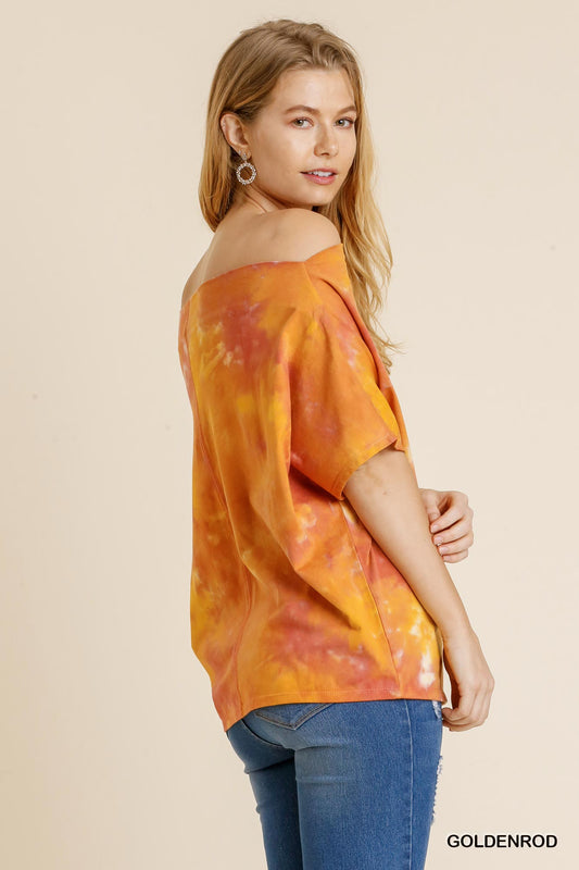 Tie Dye Off Shoulder