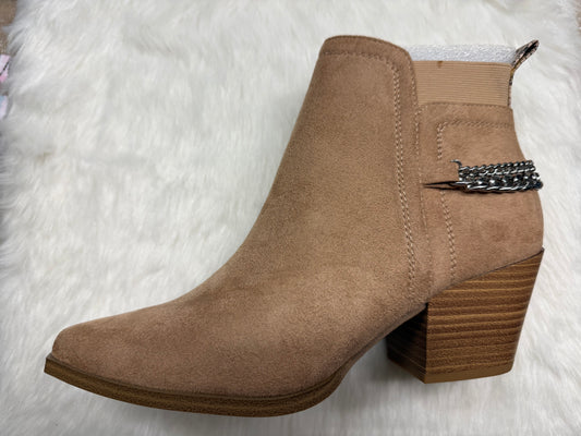 Tan Chained Bootie