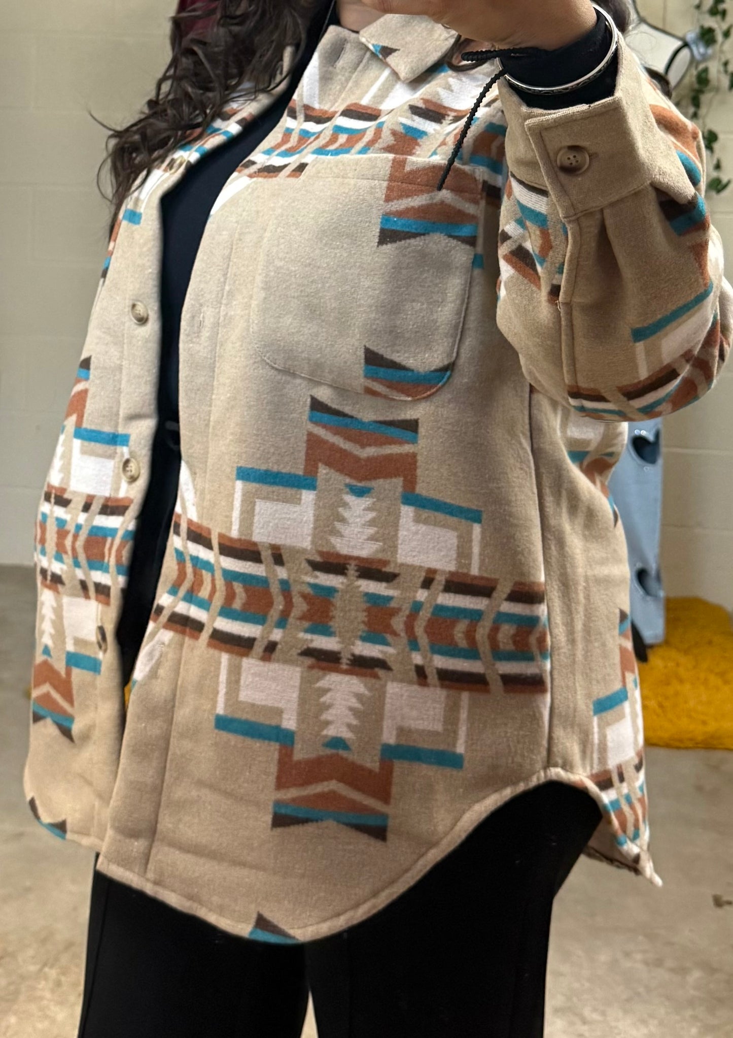 Aztec Button Up Jacket