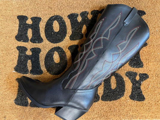Black Pointed Toe Boot