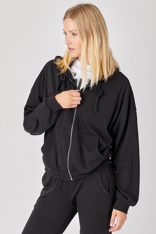 Black Zip-up Hoodie