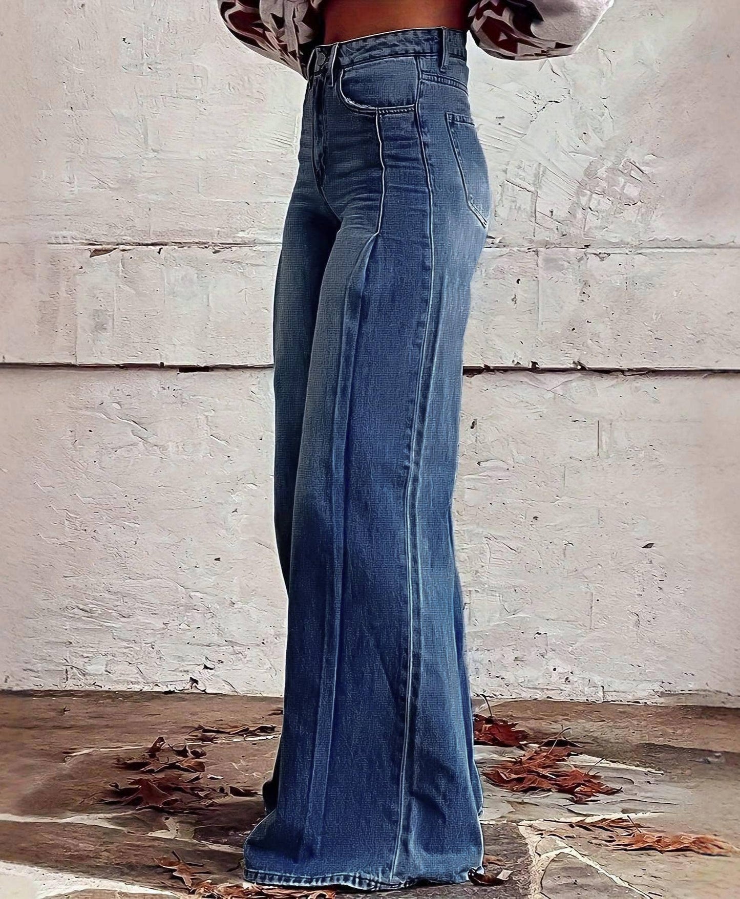 Washed EXTRA Long and Wide Jeans
