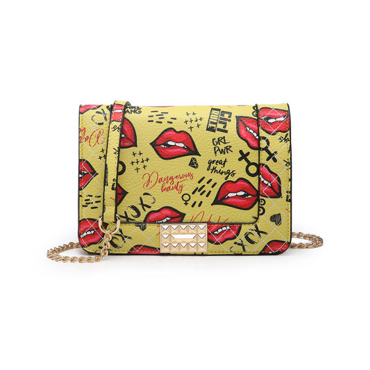 LIPS - CROSSBODY WITH CHAIN