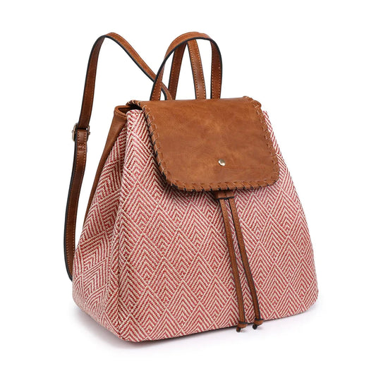 SAFFRON WHIPSTITCH BACKPACK - 2TONE