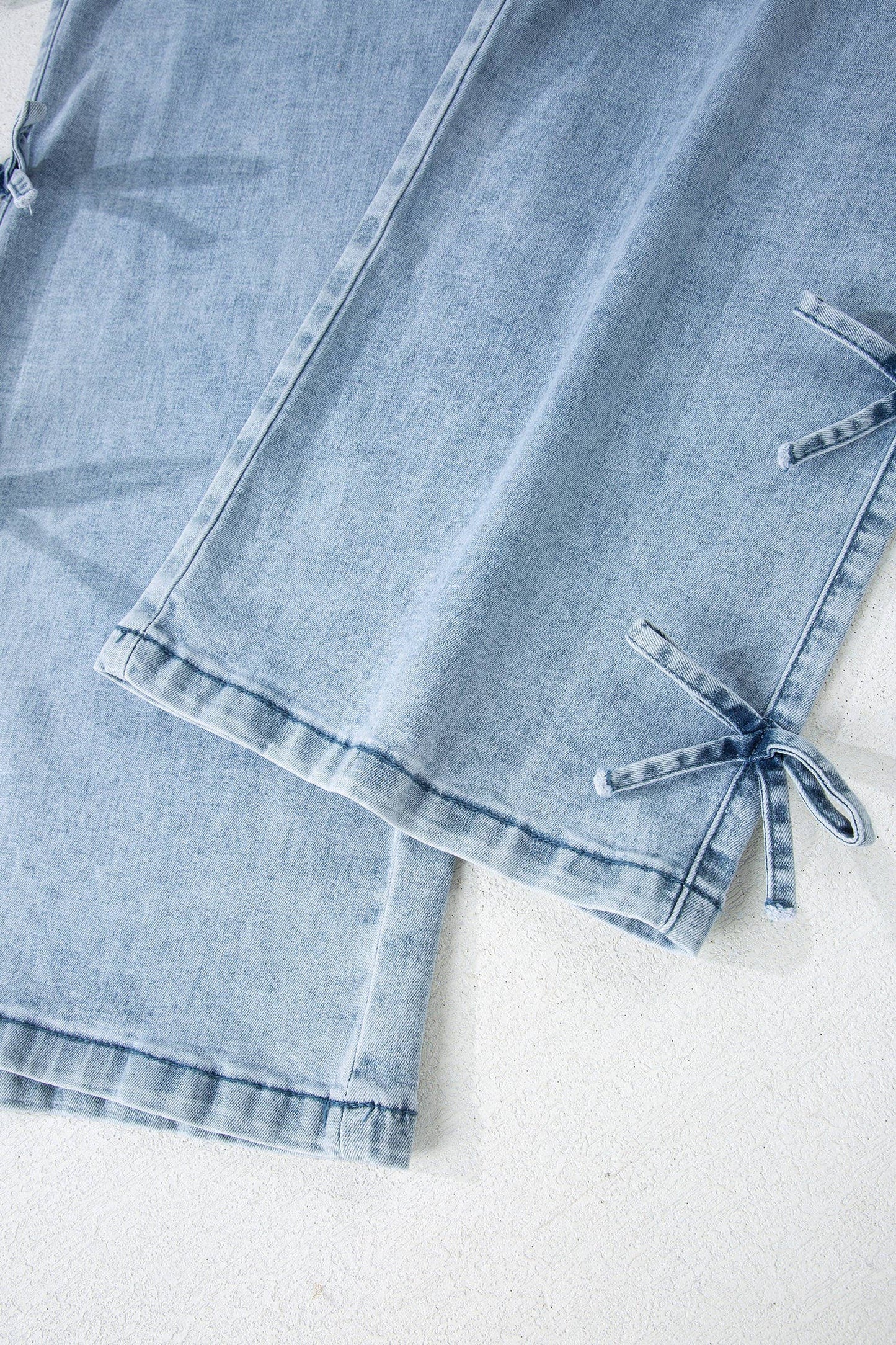 Bow knots Straight Loose Jeans