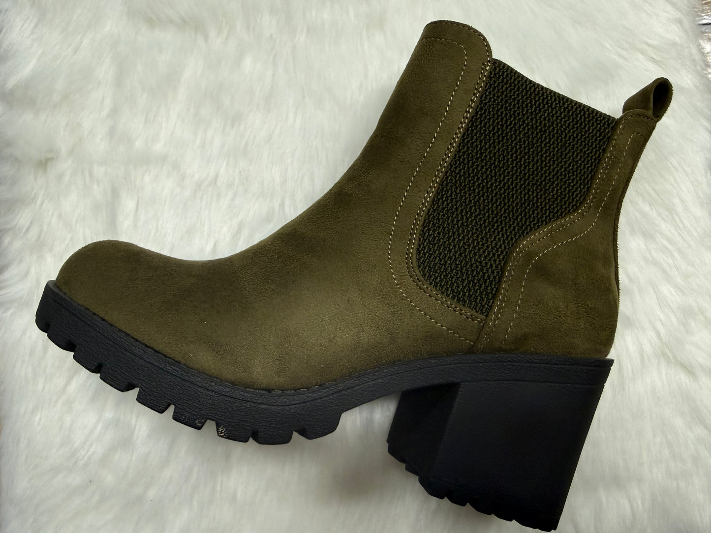 Forest Green Bootie
