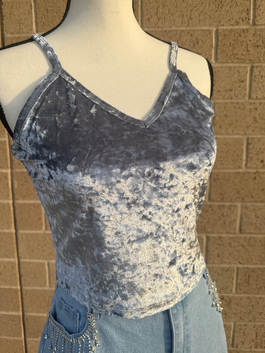 Velvet V-Neck Tank