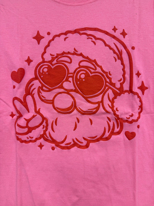 Bubble Gum Santa Tee