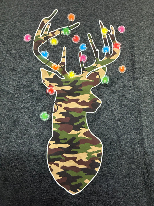 Camo Christmas Buck Tee
