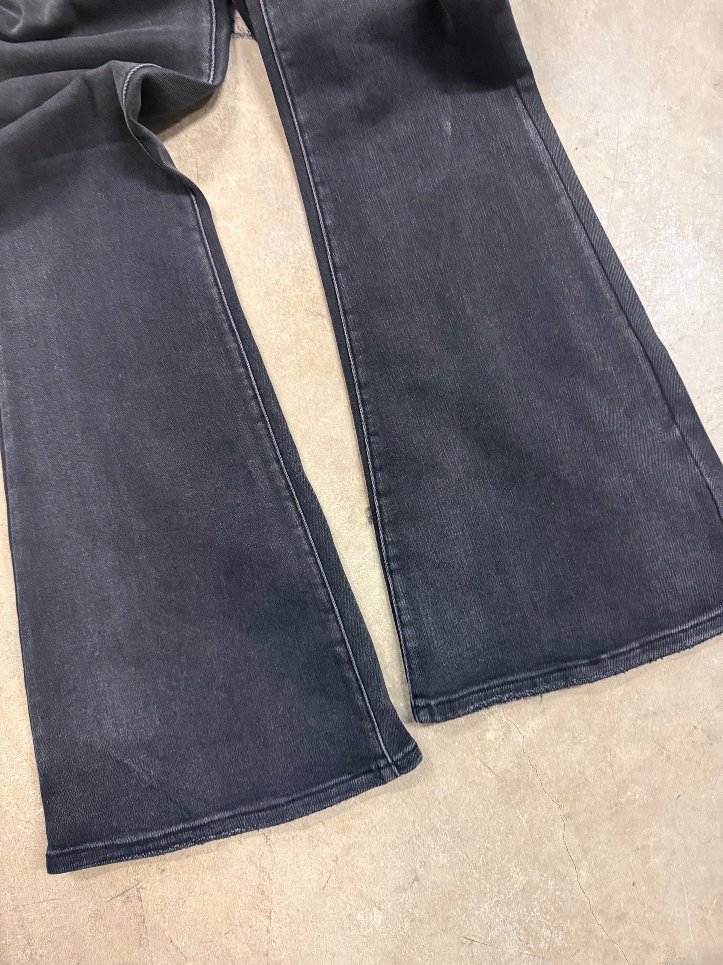 High-Rise Embellished Black Jeans