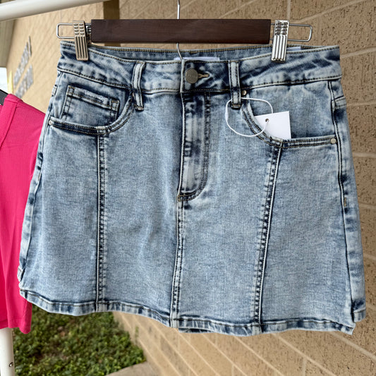 Denim Skort