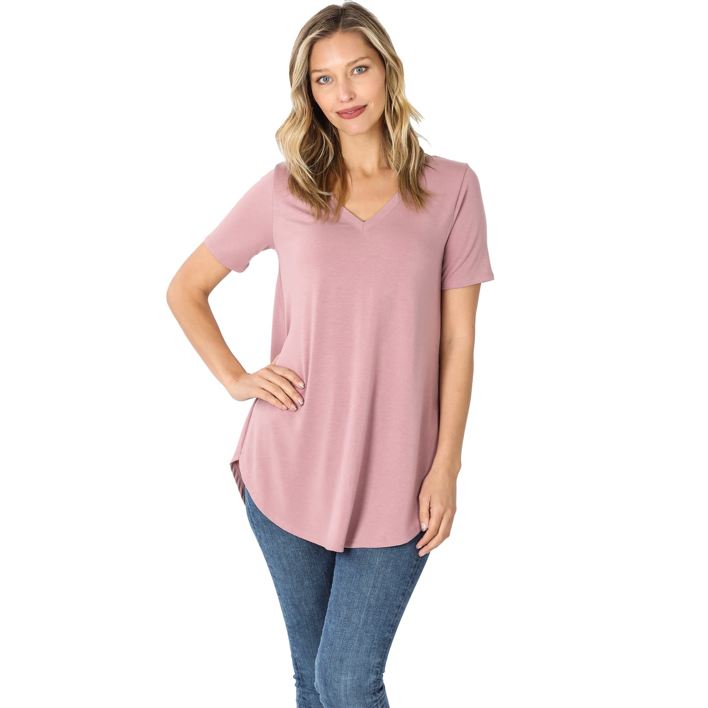 Short Sleeve V-Neck