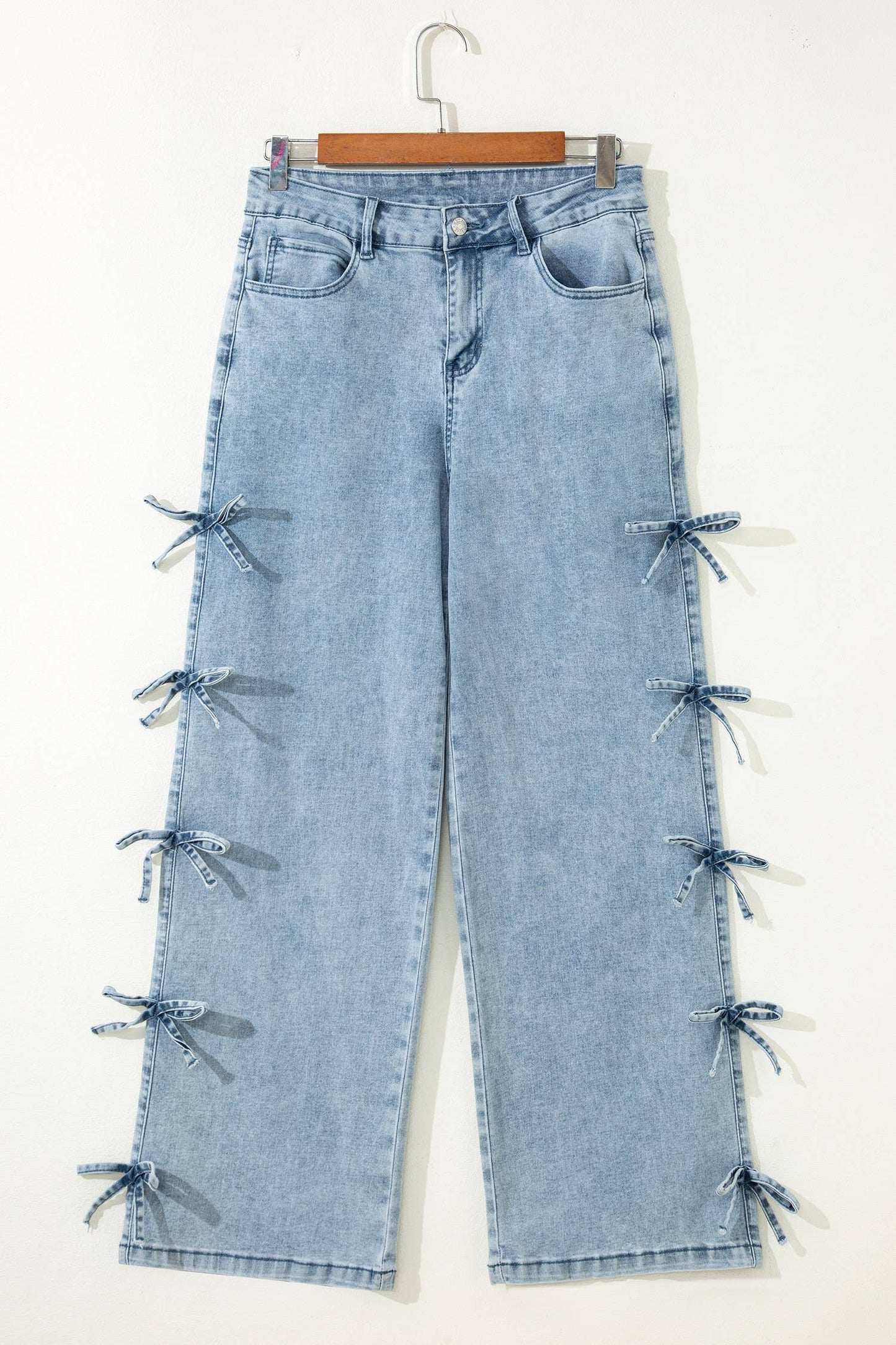 Bow knots Straight Loose Jeans