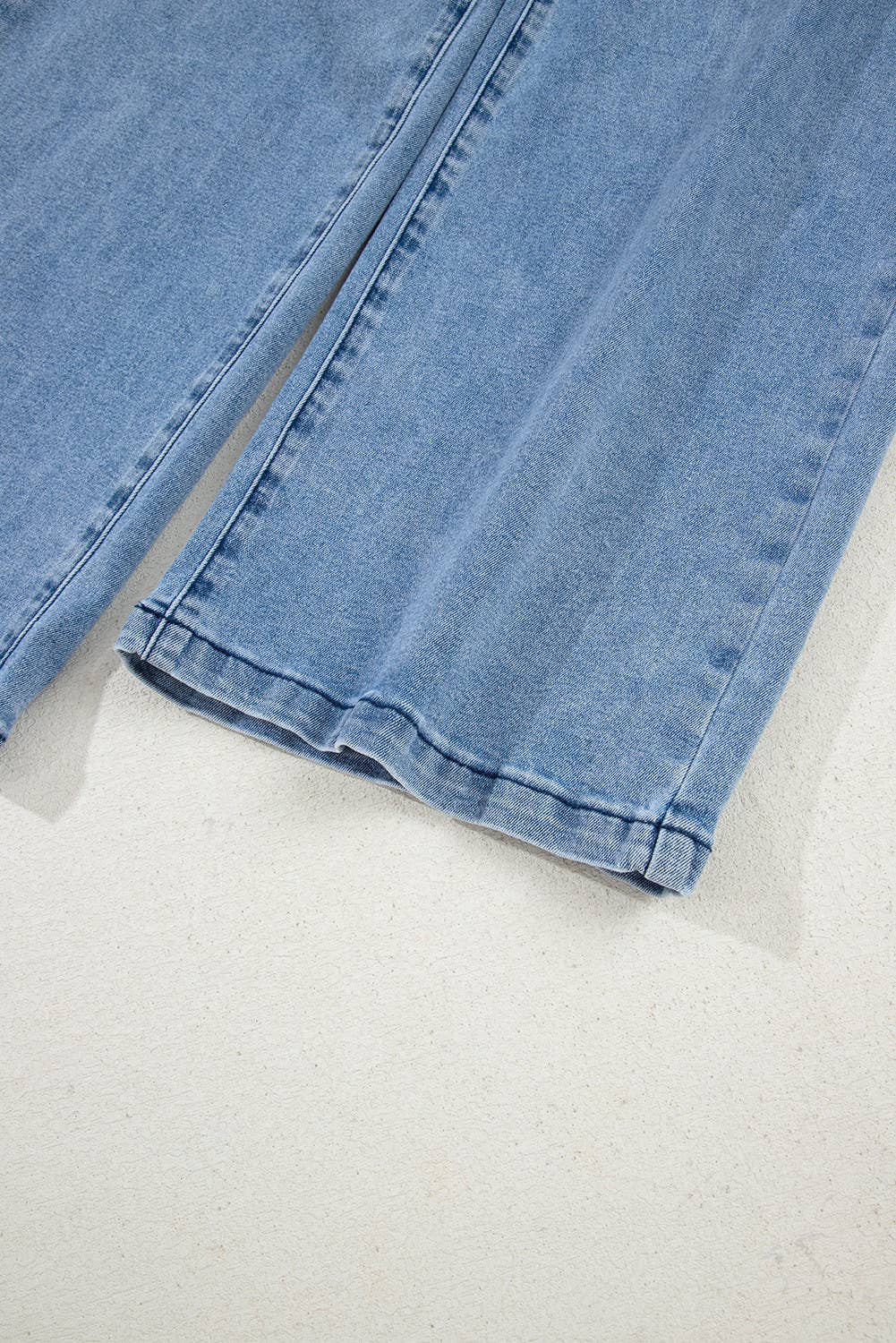 Bow Knot Sash Tie Wide Jeans