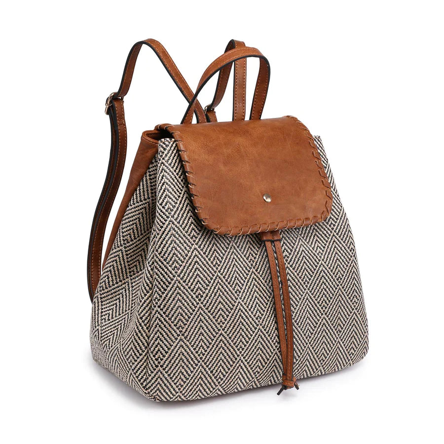 SAFFRON WHIPSTITCH BACKPACK - 2TONE