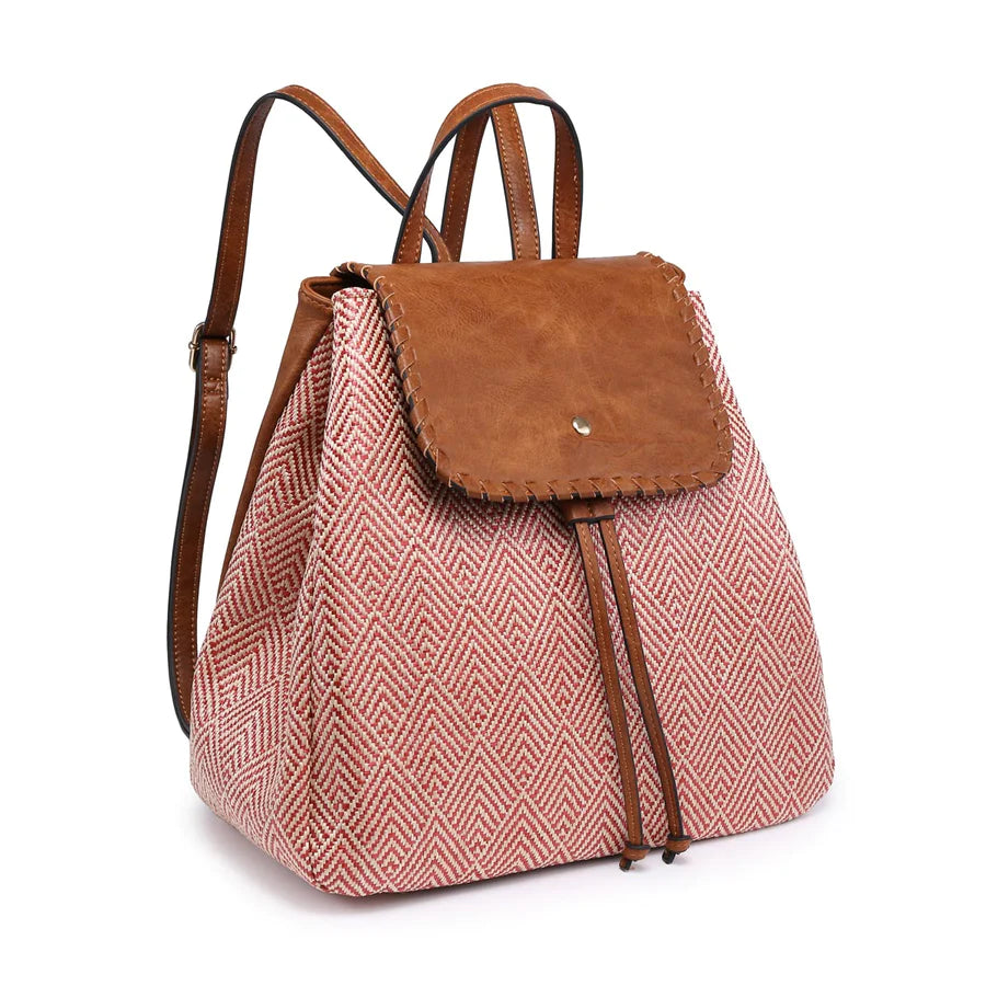 SAFFRON WHIPSTITCH BACKPACK - 2TONE
